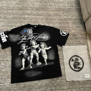 Black Graphic Kids T-Shirt